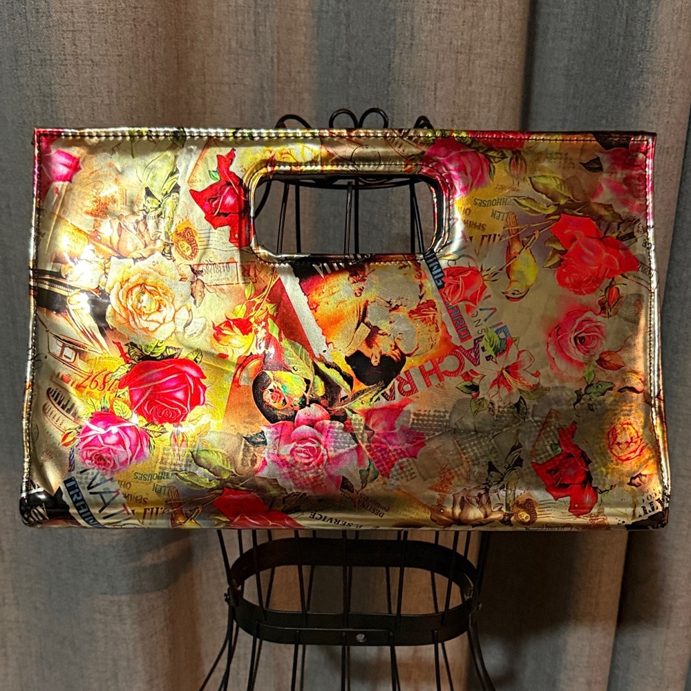 Whimsigoth Shiny Clutch Bag
